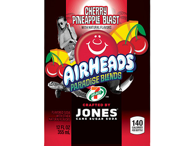 Airheads Cherry Pineapple Blast label