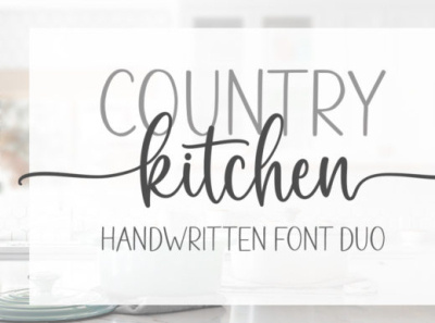 Country Kitchen Font design font font design motion graphics type typography