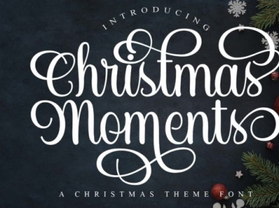 Christmas Moments Font branding design font font design illustration logo motion graphics type typography ui