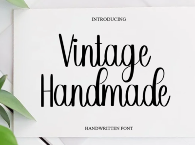 Vintage Handmade Font design font font design graphic design logo type type typography vintage font