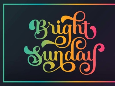 Bright Sunday Font design font font design logo type motion graphics type typography