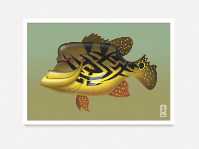 Tyson, o tucunaré amazonia cartoon design de personagens ilustração lenda peacock bass peixe pescaria