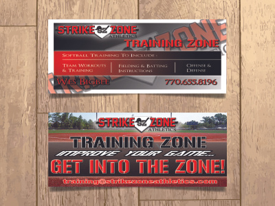 Strikezone Athletics business businesscard businesscards card custombusinesscards design