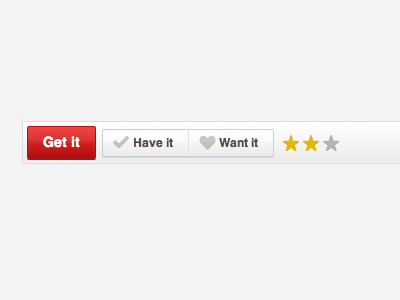 CSS Toolbar css buttons rating