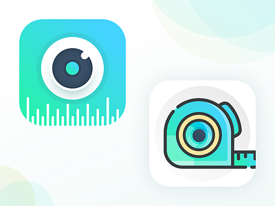 meAsuRe App Icon app icon ar app awesome design flat design measure app minimal icon