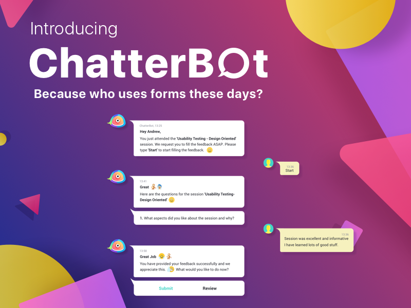ChatterBot Poster for Quovantis by Varsha Singh on Dribbble