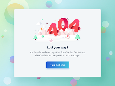 Error 404 404 creativity design error error 404 fresh colors illustration light theme number quovantis typography ui vector