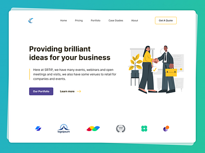 Digital business landing page