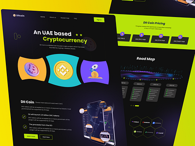 Cryptocurrency landing page 3d bitcoin blockchain crypto cryptocurrency cryptocurrency landing page derk finance hero landing page logo marketplace modern nft nfts redesign ui web web design website