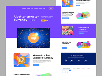 Cryptocurrency Landing page Redesign