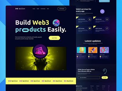 WEB 3 Crypto Landing Page Redesign