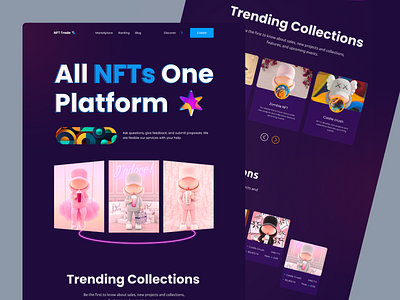 NFT Landing Page Design