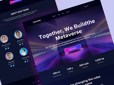 Metaverse Landing Page Design