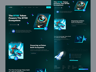 NFT landing page design