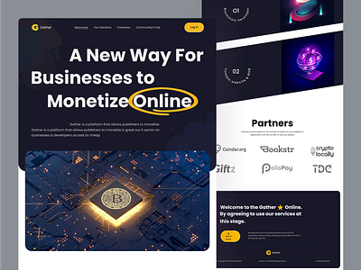 Crypto Website Design bitcoin crypto design eth graphic design homepage interface landing page nft solana ui user experience ux web web illustration website