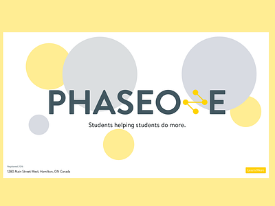 PhaseOne | Logo, Tagline & Splash brand identity branding design ideation logo student organization students vector