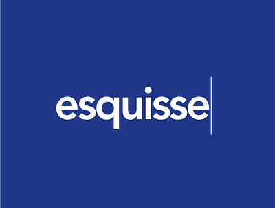 Esquisse - Logo proposal branding colors digital graphic design identity logo retail