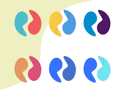 Double P logos colors graphic design identity logo round