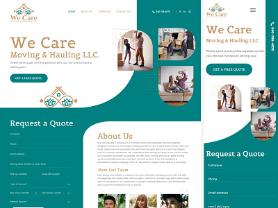 Moving care Landing Page