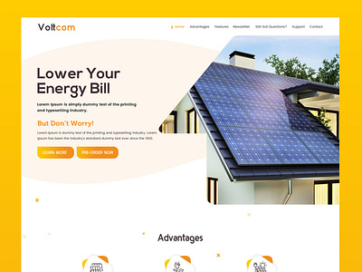 Solar Energy design graphic design ui web design