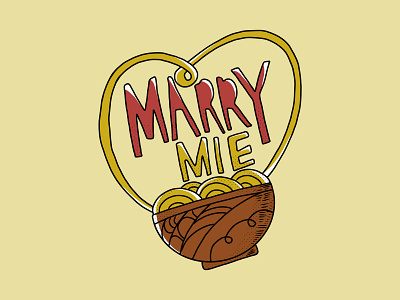 Marry mie design graphic design illustrationaday