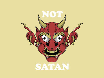 Not satan design graphic design illustration illustrationaday illustrationart illustrationdaily