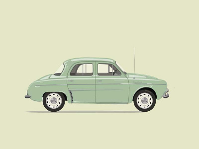 Dauphine car illustration