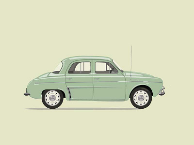 Dauphine car illustration