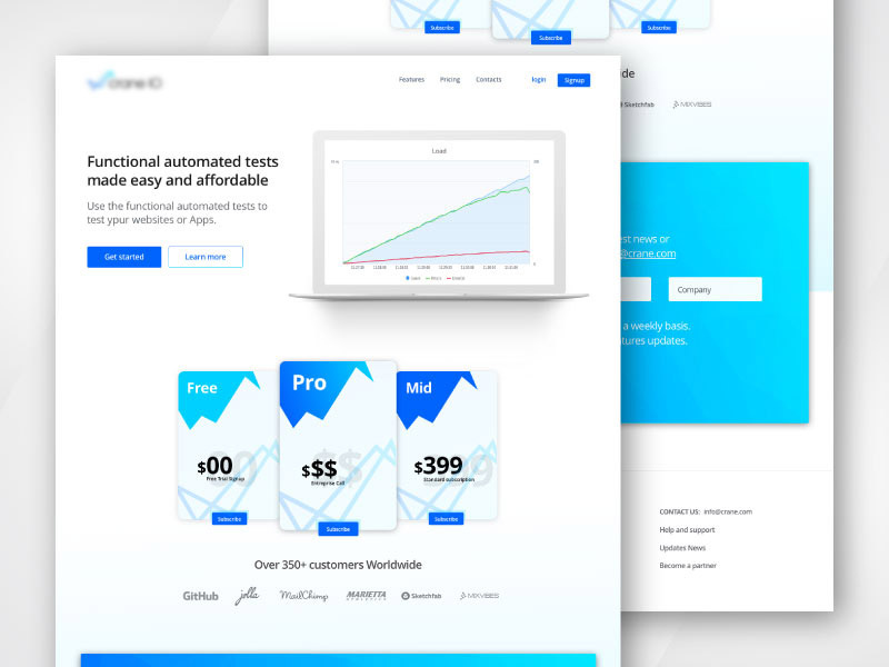 Landing page
