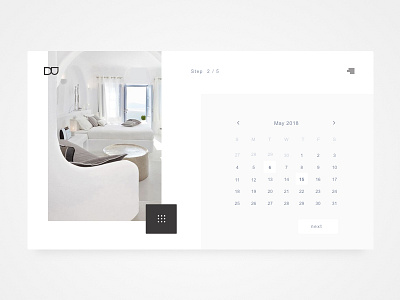 Hotel booking dailyui ui