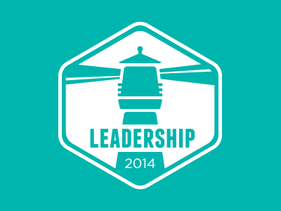 Leadership Logo design flat hexagon leadership lighthouse logo vector