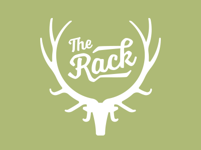 The Rack Logo antlers design elk flat logo vector