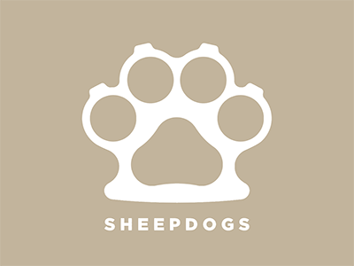 Sheepdogs logo paw protection sheepdog