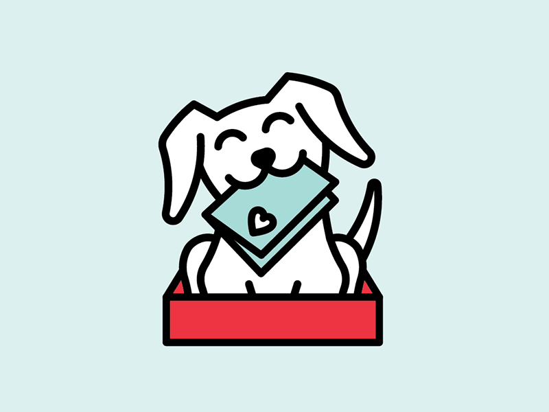Animated Puppy animated animation design flat gif illustration logo puppy vector