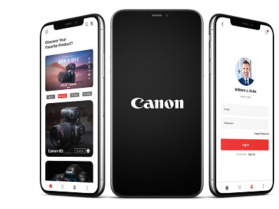 Canon Camera Mobile app design app design application coding css graphic design mobile app ui ui design ux design website design