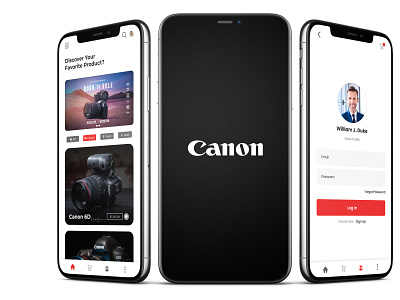 Canon Camera Mobile app design