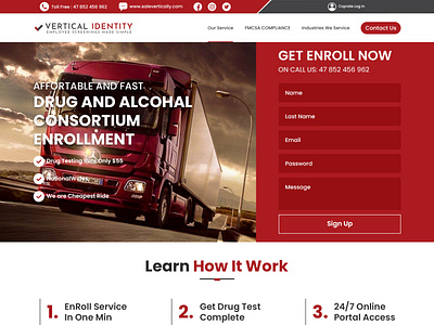 Alcohal Transport website design coding css design graphic design illustration logo ui ui design ux design website design