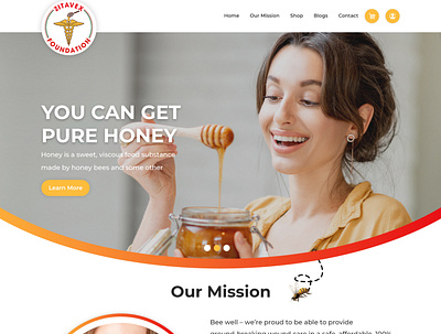 HoneyBee Website design coding css design graphic design illustration logo ui ui design ux design website design