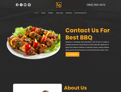 BBQ Website design by Dxdesignz on Dribbble