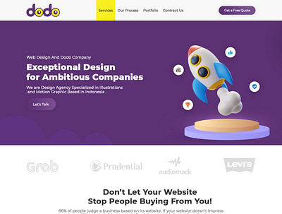 DODO Website design coding css design graphic design illustration logo ui ui design ux design website design
