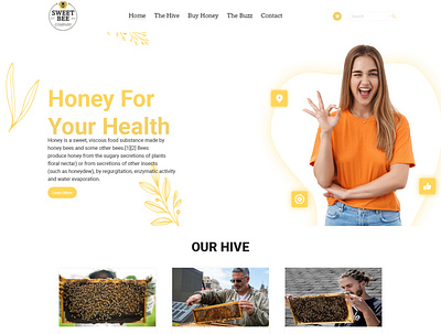 Honey Bottle Store Website Design coding css design graphic design illustration logo ui ui design ux design website design