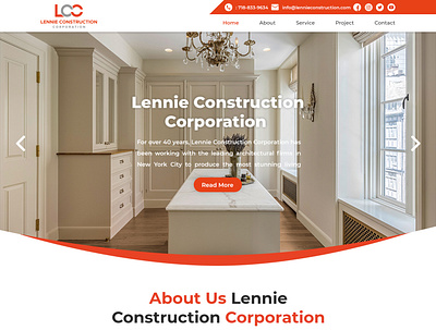 LLC Construction Website Design coding css design graphic design illustration logo ui ui design ux design website design