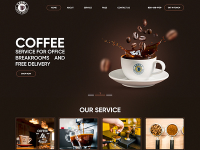 Aroma Coffee Website And Web Designed By Me. coding css design graphic design illustration javascript logo responsive ui ui design ux design web website website design wordpress