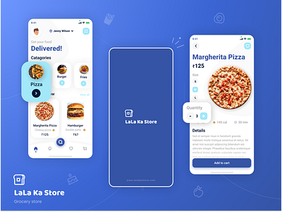 lala ka store - online grocery app ui/ux