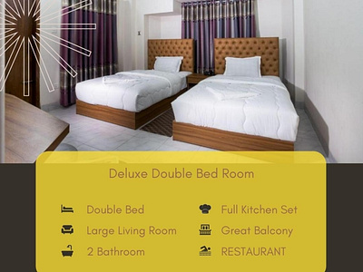 hotel room booking 3d animation branding graphic design logo motion graphics product design social media post design ui