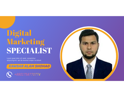 digital marketing specialist cover design