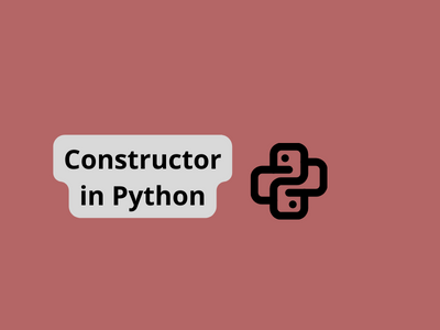 Constructor in Python by proxima K on Dribbble