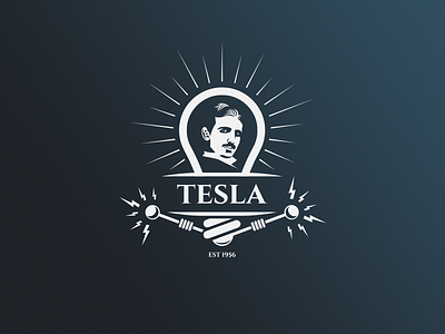 Nikola Tesla electrical engineer electricity free energy futurist inventor logo mechanical engineer mind nikola tesla physicist power visionary