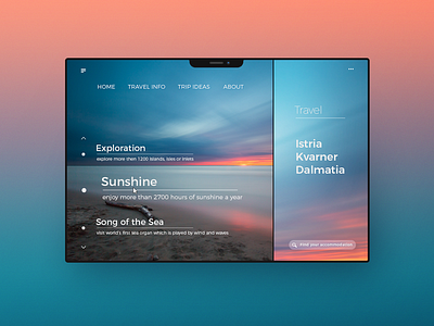 Holiday Booking Web/App UI/UX concept