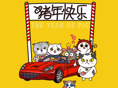 大炸毛和它的朋友们the year of pig cat